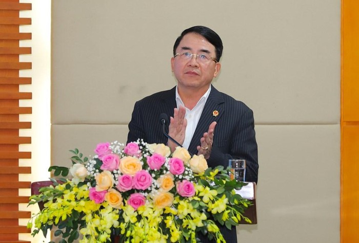 Ông Lê Khắc Nam - Phó Chủ tịch Uỷ ban nhân dân thành phố phát biểu tại hội nghị (Ảnh: CTTĐT)