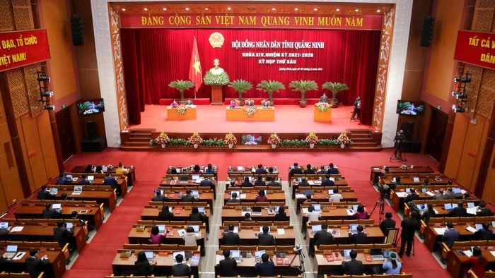 Quang cảnh kỳ họp thứ 6 Hội đồng nhân dân tỉnh Quảng Ninh khoá XIV (Ảnh: CTV)