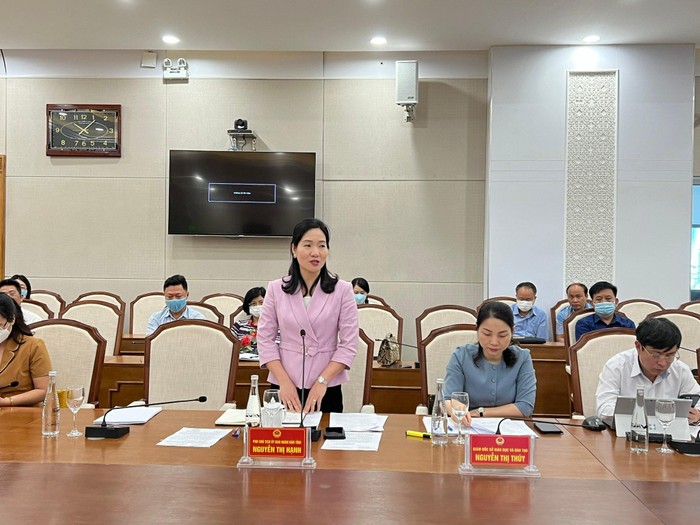 Bà Nguyễn Thị Hạnh- Phó chủ tịch Uỷ ban nhân dân tỉnh Quảng Ninh mong muốn Đoàn thanh tra chỉ ra những mặt mạnh, mặt hạn chế của giáo dục tỉnh nhà để tỉnh tiếp thu và có lộ trình triển khai thực hiện (Ảnh: CTV)