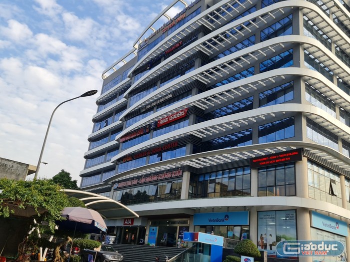 Trung tâm Ngoại ngữ Apax Leaders tại tầng 4 toà nhà Taiyo, phường Hạ Lý, quận Hồng Bàng, Hải Phòng (Ảnh: Lã Tiến)
