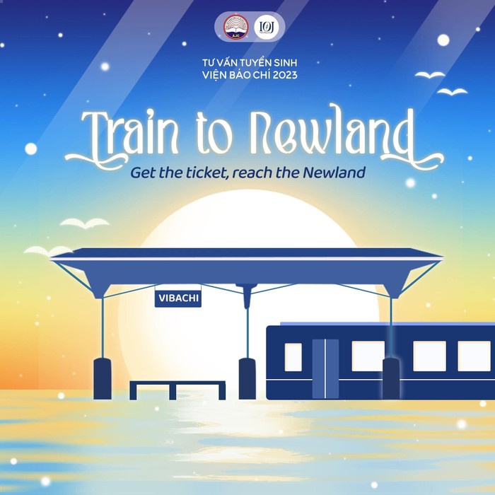 Năm 2023, Viện Báo chí thuộc Học viện Báo chí và Tuyên truyền khởi động chiến dịch tuyển sinh mới lạ, ấn tượng với chủ đề “Train to newland” (Ảnh: NTCC)
