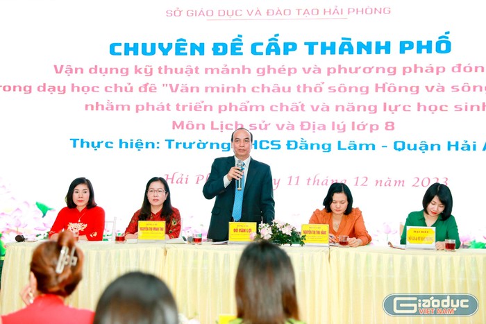 Chuyên đề của Trường Trung học cơ sở Đằng Lâm được các đại biểu tham dự đánh giá cao (Ảnh: MH)