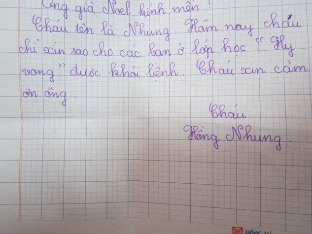 "Lá thư lạ" của HS lớp 5 ở Hà Nội gửi ông già Noel! ảnh 4
