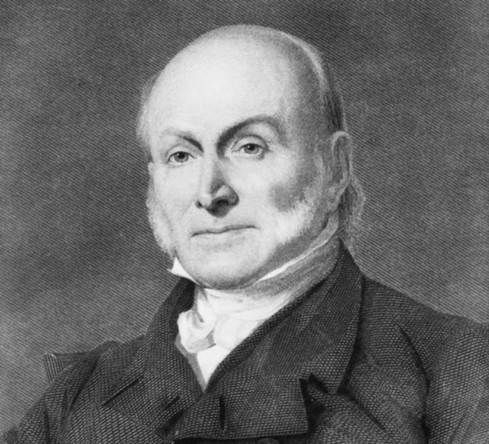 John Quincy Adams (1767-1845) là Tổng thống thứ 6 của Mỹ (1826-1829) và là con trai của vị Tổng thống thư 2 của Mỹ - John Adams. Ông còn đặt tên một trong những người con trai của ông là George Washington. John Quincy Adams được ghi nhận là có công tìm cách hiện đại hóa nền kinh tế Mỹ và thúc đẩy giáo dục.