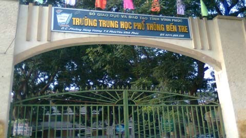 Trường THPT Bến Tre (Vĩnh Phúc) là mái ấm kết nối nghĩa tình thầy trò, được thành lập từ năm 1962.