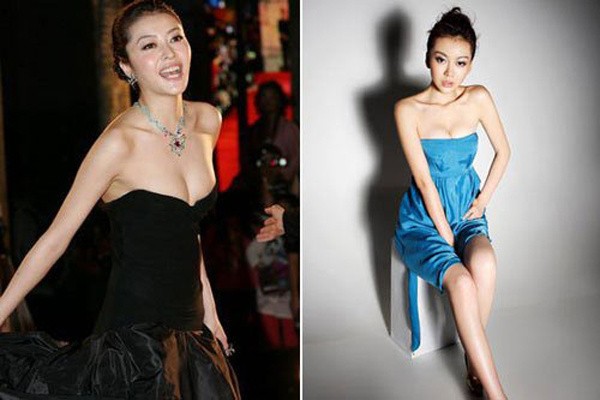Người mẫu Trung Quốc Miu Miu và đồng nghiệp Hùng Đại Lâm.