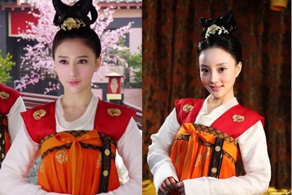 Lý Tiểu Lộ và Hùng Nãi Cẩn, hai nữ diễn viên của Trung Quốc không khác hai chị em song sinh.