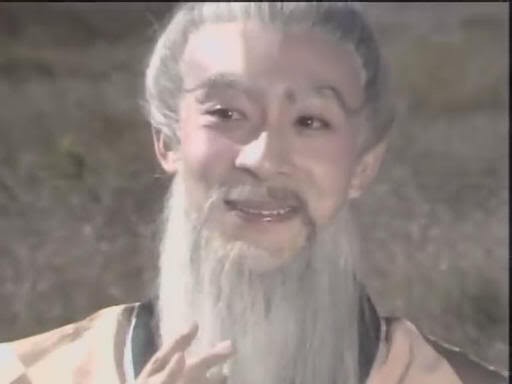 Lục Tiểu Linh Đồng trong vai Tôn Ngộ Không biến thành đạo sĩ trong tập "Đoạt bảo Liên Hoa động".