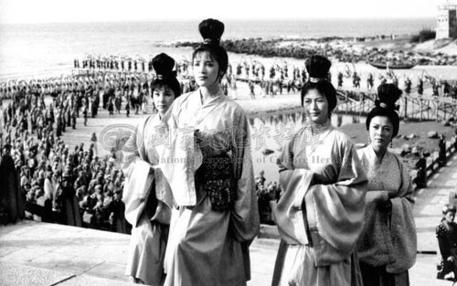 Nữ diễn viên Giang Thanh trong bộ phim đen trắng Tây Thi (1965).