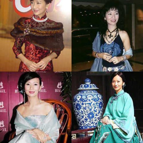 Nữ diễn viên gạo cội Triệu Nhã Chi với tạo dáng đài các và trang nhã khi hai tay luôn để trước bụng mỗi lần cô xuất hiện trước báo giới cũng như người hâm mộ.