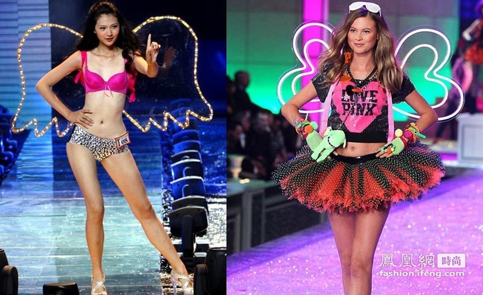 Bị so sánh với Victoria Secret 2011, người mẫu Bei Hadi – Prince (phải).