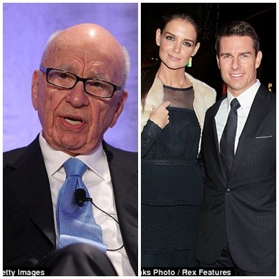 Rupert Murdoch ngoài chỉ trích giáo phái Scientology còn ám chỉ trực tiếp nam diễn viên Tom Cruise.