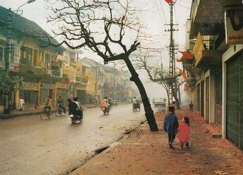 Đường phố Hà Nội trong những ngày Tết.