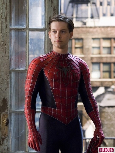 Nam diễn viên Tobey Maguire vai Peter Parker trong loạt phim “Người nhện” của đạo diễn Sam Raimi.