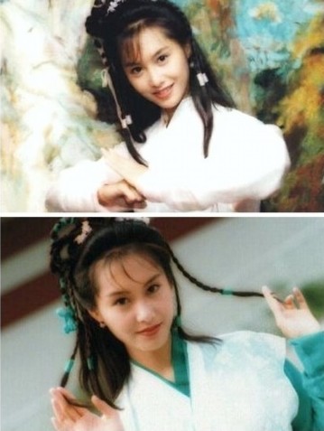 Số 2. Chu Ân vai Hoàng Dung trong “Anh hùng xạ điêu” 1994, vai A Kha và Cao Viên Viên trong “Tiểu Bảo và Khang Hy” 2001 và Viên Tử Y trong “Tuyết sơn phi hồ” 2006.