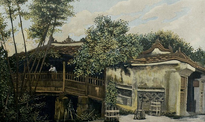 Cầu chùa Hội An 1903 (Annam - Le Pont japonais à FaiFo - Photos prises entre 1903).