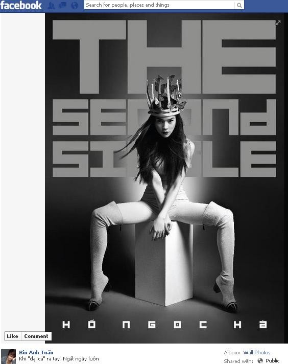 Bìa album mới cực chất của nữ ca sĩ Hồ Ngọc Hà.