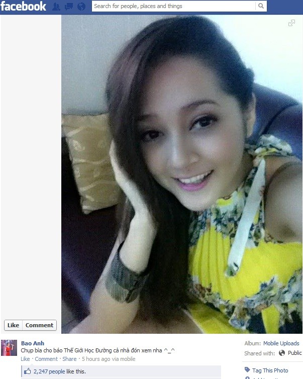 Cô nàng hot girl của The Voice, Nguyễn Hoài Bảo Anh khoe hình ảnh mới hút hồn người hâm mộ.