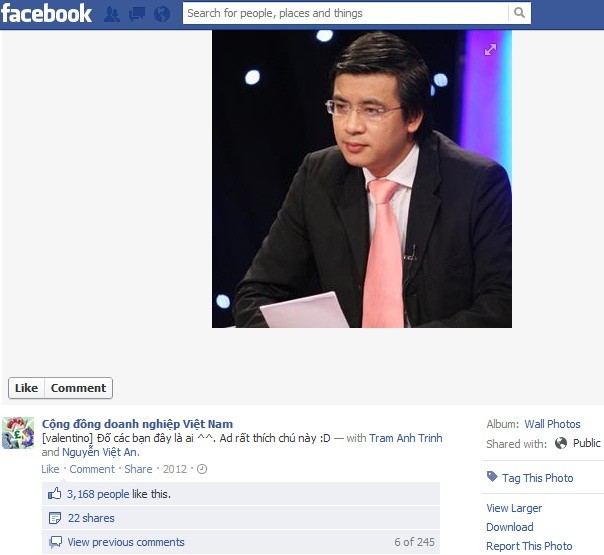 Hơn 3.000 Like chmejbwcs ảnh nam biên tập viên của đài Truyền hình Việt Nam, BTV Quang Minh.