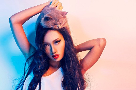 Ngọc Trúc trong bộ hình tại Vietnam's Next Top Model 2012.