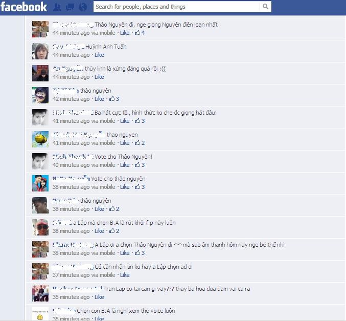 Sự phẫn nộ của cư dân facebook nhắm vào HLV Trần Lập và thí sinh Bảo Anh.