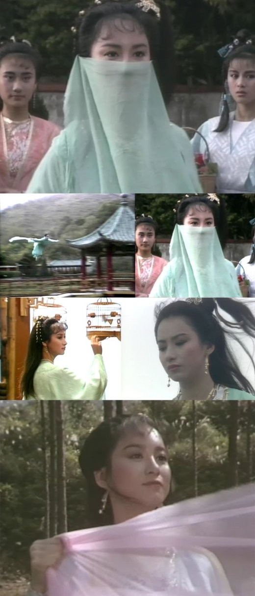 Tạ Ninh vai bà chủ Tô Anh phim “Tuyệt đại song kiều” 1988.