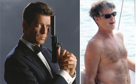 Chàng điệp viên James Bond của Pierce Brosnan ngày nào trên phim và ngoài đời của hiện tại.