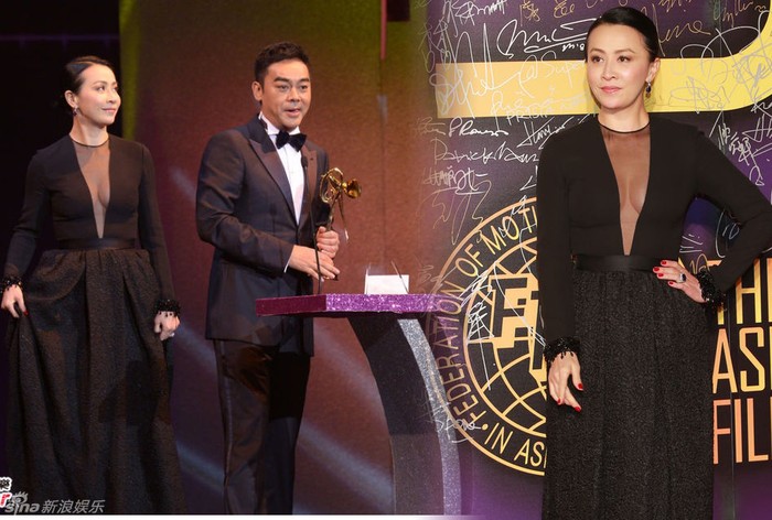 Tại lễ trao giải thưởng điện ảnh châu Á Thái Bình Dương lần thứ 55 diễn ra tại Ma Cao hôm 15/12 với sự xuất hiện của nam diễn viên Tăng Bảo Nghi trong vai trò người dẫn chương trình và vị nữ giám khảo sexy Lưu Gia Linh.