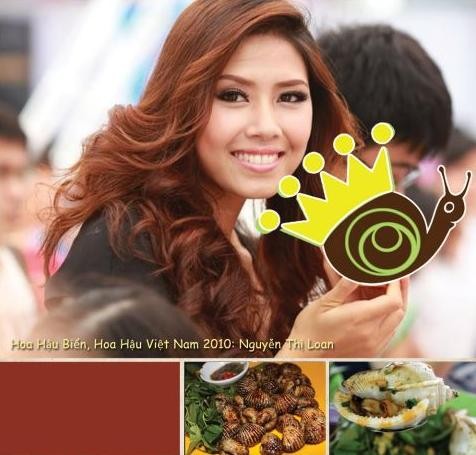 Hoa hậu Biển Nguyễn Thị Loan và thương hiệu Ốc Bông Hậu Sài Gòn.