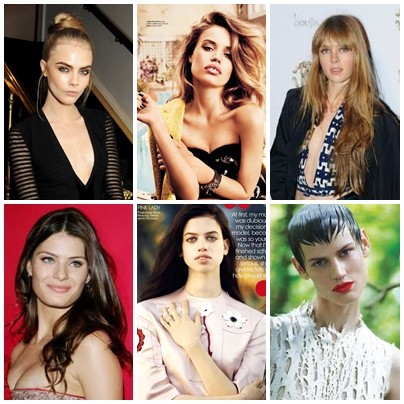 Những siêu mẫu tham gia đoạn clip của LV bị cho là khiêu dâm (từ trái qua, từ trên xuống): Cara Delevingne, Georgia May Jagger, Edie Campbell, Isabeli Fontana, Lily McMenamy và Saskia de Brauw.