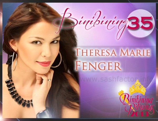 Theresa Fenger mang SBD 35 tại cuộc thi Miss Philippines 2013.