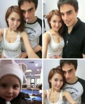 Chân dài 9x chụp ảnh cùng bạn trai ngoại quốc và khoe trên weibo.