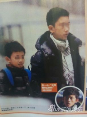 Hình ảnh hai cậu con trai của đạo diễn Trương Nghệ Mưu.