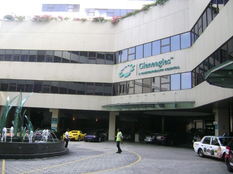 Bệnh viện Gleneagles - Singapore, nơi Quang Thanh mổ gối.