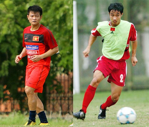 Văn Quyến và Quốc Vượng là hai "của hiếm" của bóng đá Việt Nam một thời.