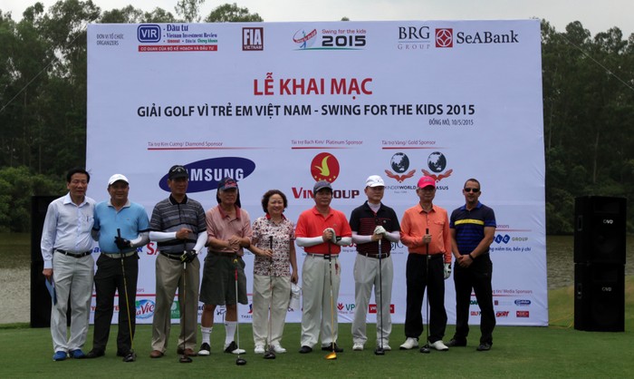 Lễ khai mạc Giải Golf Vì trẻ em Việt Nam. Ảnh: BTC