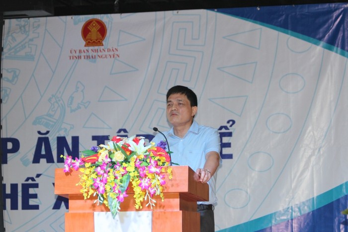 ông Nguyễn Thanh Phong, Cục trưởng Cục An toàn thực phẩm phát biểu tại hội thảo. Ảnh Đức Minh