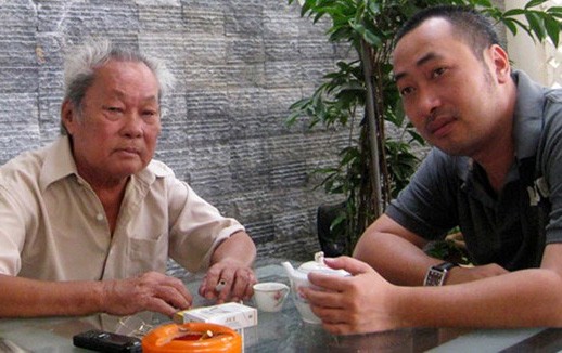 Đạo diễn Nguyễn Quang Dũng và cha - nhà văn Nguyễn Quang Sáng.