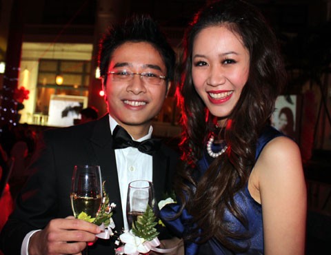 Hoa hậu Dương Thùy Linh và chồng