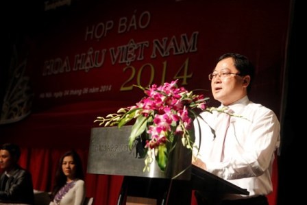 Trưởng ban tổ chức cuộc thi Hoa hậu Việt Nam 2014, ông Lê Xuân Sơn