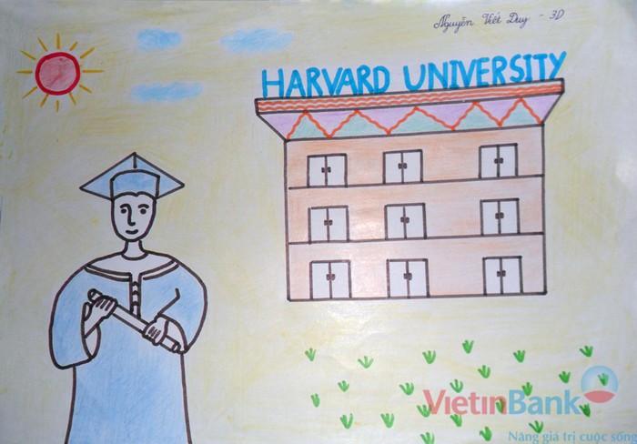 Ước mơ của em là trở thành cử nhân Đại học Harvard
