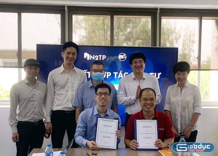 Lễ ký kết hợp tác đầu tư của BK Fund và N2TP (Ảnh Cao Kim Anh)