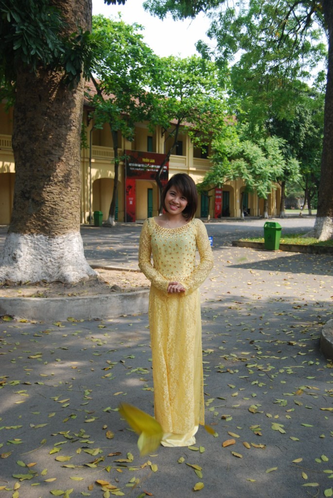 Kim Trang hiện đang là sinh viên năm 4 của trường Đại học Hà Nội.