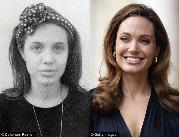 Angelina - nữ sinh năm 13 tuổi (trái) và người đàn bà đẹp 37 tuổi