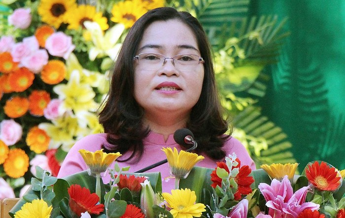 Bà Trần Hồng Thắm – nguyên Giám đốc Sở Giáo dục và Đào tạo thành phố Cần Thơ sau những sai phạm đã phải chịu hình thức kỉ luật Cảnh cáo. (Ảnh: CT)