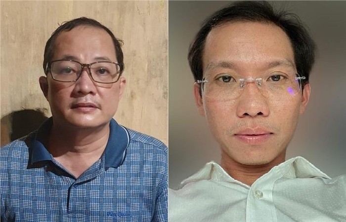 Bị can Nguyễn Minh Quân (trái) và bị can Nguyễn Văn Lợi (phải). Ảnh: mps.gov.vn.