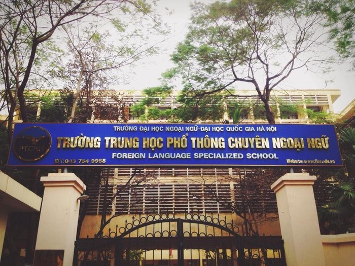Trường trung học phổ thông chuyên ngoại ngữ tại Hà Nội. (Ảnh: website nhà trường)