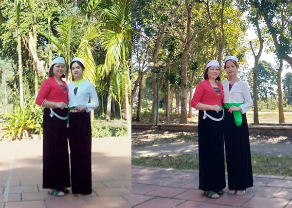 Cô Hương chụp ảnh cùng hai thí sinh được cô hướng dẫn tham gia cuộc thi khoa học kỹ thuật các cấp. (Ảnh: NVCC)