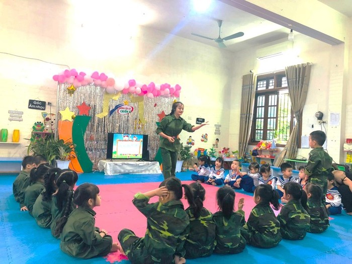 Một phần thi của thí sinh tại Hội thi giáo viên dạy giỏi cơ sở giáo dục mầm non tỉnh Tuyên Quang (Ảnh: Báo Giáo dục Thời Đại)