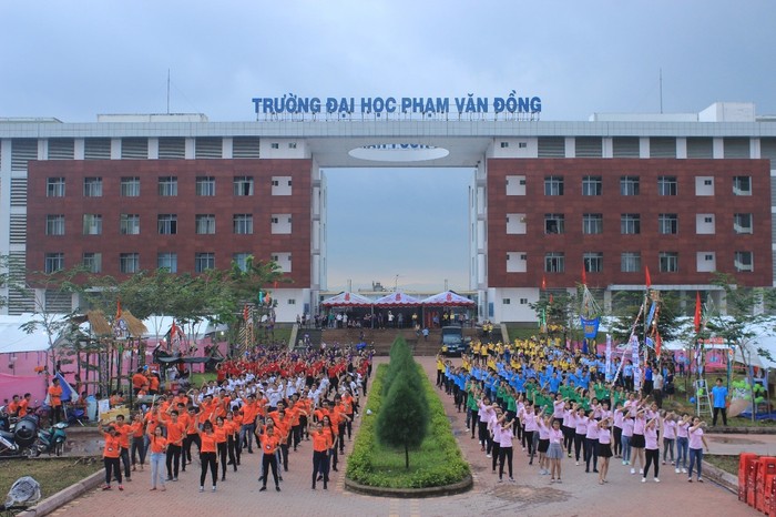 Trường Đại học Phạm Văn Đồng (Ảnh: Cổng thông tin hỗ trợ HSSV khởi nghiệp)